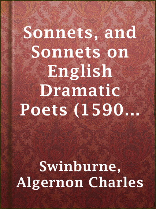 Cover image for Sonnets, and Sonnets on English Dramatic Poets (1590-1650)